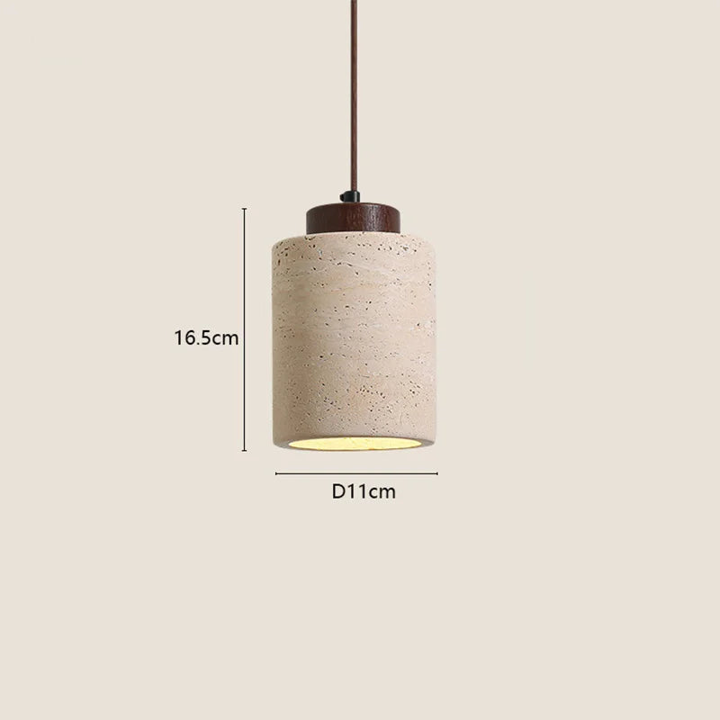 Pendente Travertino Cilindro