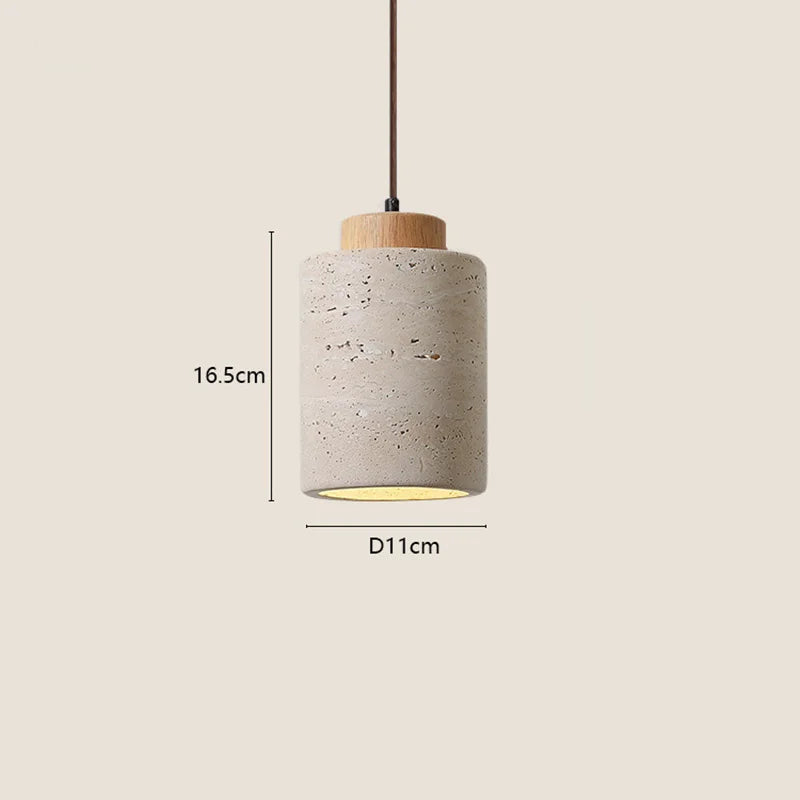 Pendente Travertino Cilindro